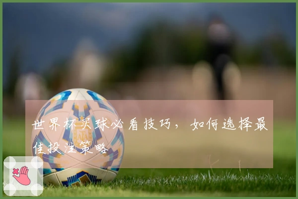世界杯买球必看技巧，如何选择最佳投注策略