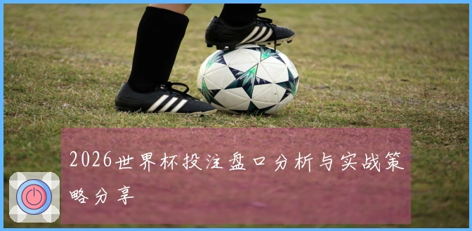 2026世界杯投注盘口分析与实战策略分享